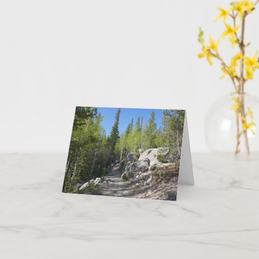 Carte Trail vers Alberta Falls (Fleur jaune)