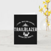 Carte Trailblazer Adventure Awaits Hiking Climb Explore (Fleur jaune)