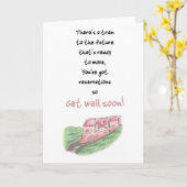 CARTE TRAIN (Fleur jaune)