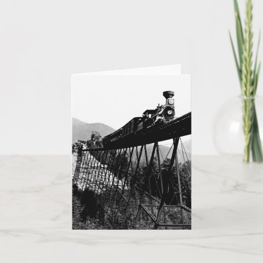 Carte Train 1880 à l'entaille de Crawford, NH (Devant)