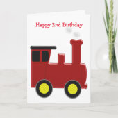 Carte Train 2e anniversaire (Devant)