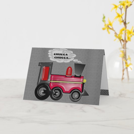 Carte Train 3D (Fleur jaune)
