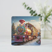 Carte Train à sucreries de Noël (Debout devant)