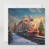 Carte Train à sucreries de Noël (Devant)