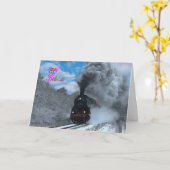 Carte Train à vapeur (Fleur jaune)