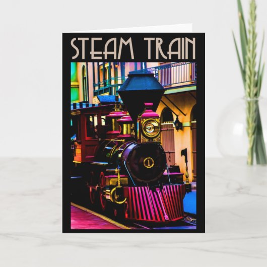 Carte Train à vapeur (Devant)