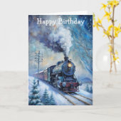 Carte Train à vapeur (Fleur jaune)