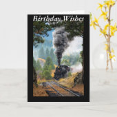 Carte Train à vapeur (Fleur jaune)