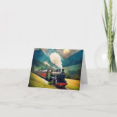 Carte Train à vapeur vintage (Devant)