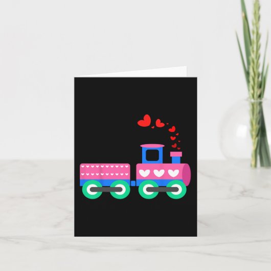 Carte Train Amour à Foison Jour de la Saint-Valentin - O (Devant)