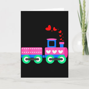 Carte Train Amour à Profusion Jour de la Saint-Valentin 