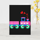 Carte Train Amour à Profusion Jour de la Saint-Valentin (Fleur jaune)