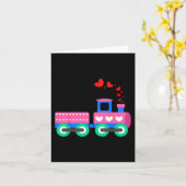 Carte Train Amour à Profusion pour la Saint-Valentin - O (Fleur jaune)