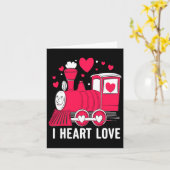 Carte Train Amour à Profusion Saint Valentin Garçon Enfa (Fleur jaune)
