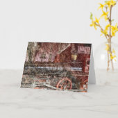 Carte Train antique (Fleur jaune)
