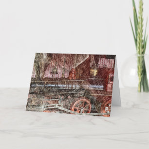 Carte Train antique