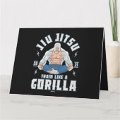 Carte Train comme Gorilla BJJ Jiu Jitsu brésilien Jiu Ji (Dos)