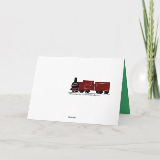 Carte Train de 5 ans sur mesure (Dos)