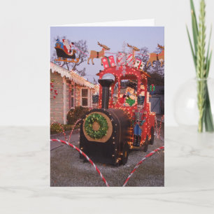 Carte Train de Noël de notre maison à la vôtre