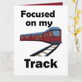 Carte Train Électrique Concentré Sur Ma Fête De Train Su (Fleur jaune)