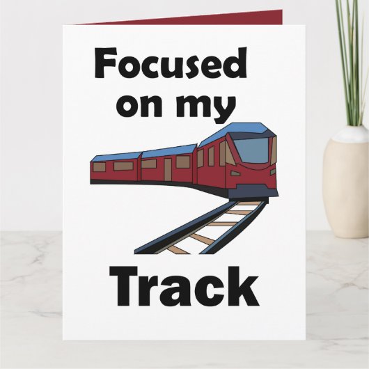 Carte Train Électrique Concentré Sur Ma Fête De Train Su (Devant)