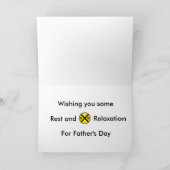 Carte Train heureux de fête des pères (Intérieur)