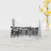 Carte Train inondé, 1904 (Fleur jaune)