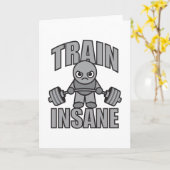 Carte TRAIN INSANE - Cartoon d'entraînement Anime Motiva (Fleur jaune)