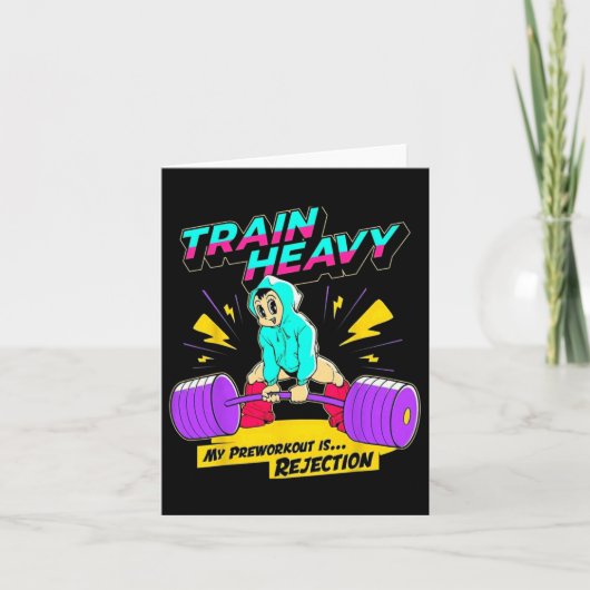 Carte Train Lourd Mon Pré-Exercice Est Rejet Gym Bodybu (Devant)