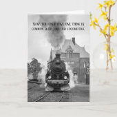 Carte Train Lover Arrêtez de fumer amusant (Fleur jaune)