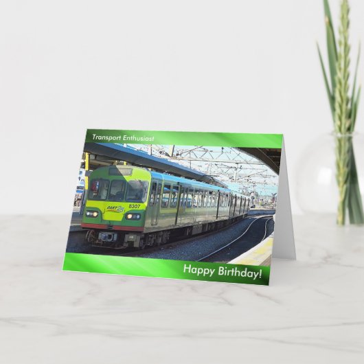 Carte Train pour Birthday greeting card (Devant)