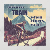 Carte Train quand d'autres ne feront pas de vélo (Devant / Derrière)