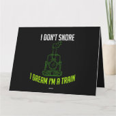 Carte Train Snore Dream Commuter T Locomotive Steam Cade (Dos)