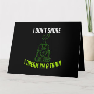 Carte Train Snore Dream Commuter T Locomotive Steam Cade