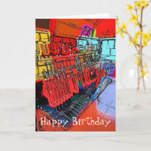 CARTE TRAIN STATIONS (Fleur jaune)