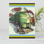 Carte Train vintage (Debout devant)