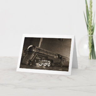 Carte Train vintage central d'art déco de New York