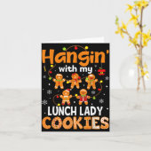 Carte Traîner avec mes cookies de dame de cantine Ginger (Fleur jaune)