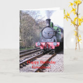 CARTE TRAINS À VAPEUR (Fleur jaune)