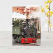 CARTE TRAINS À VAPEUR (Fleur jaune)