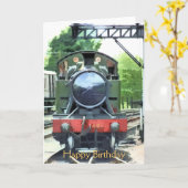 CARTE TRAINS À VAPEUR (Fleur jaune)