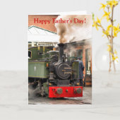 CARTE TRAINS À VAPEUR (Fleur jaune)