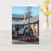 CARTE TRAINS À VAPEUR (Fleur jaune)