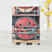 CARTE TRAINS À VAPEUR (Fleur jaune)