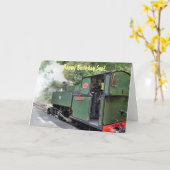 CARTE TRAINS À VAPEUR (Fleur jaune)