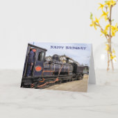 CARTE TRAINS À VAPEUR (Fleur jaune)