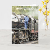 CARTE TRAINS À VAPEUR (Fleur jaune)