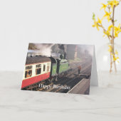 CARTE TRAINS À VAPEUR (Fleur jaune)