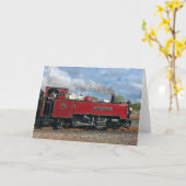 CARTE TRAINS À VAPEUR (Fleur jaune)
