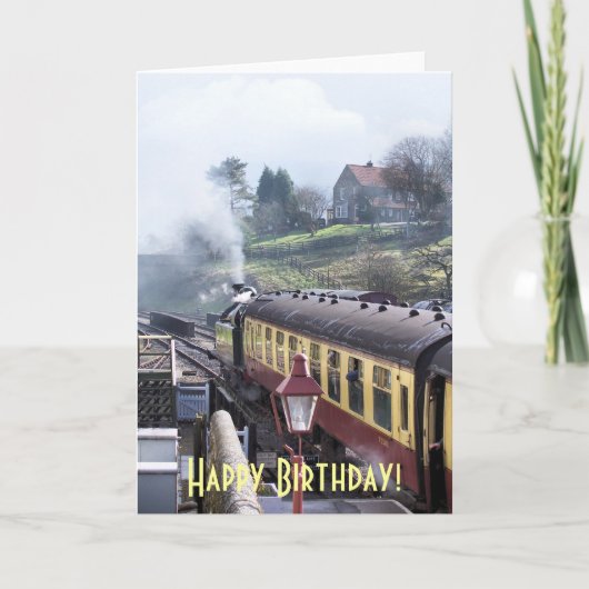 CARTE TRAINS À VAPEUR (Devant)